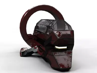 Sci Fi Medic Bot PBR Lowpoly Low-poly 3D model