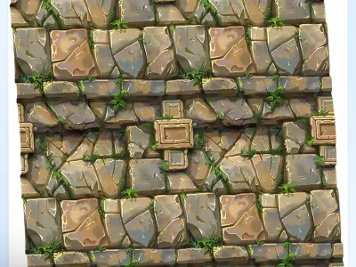 Stylized Wall Seamless Texture Texture 17