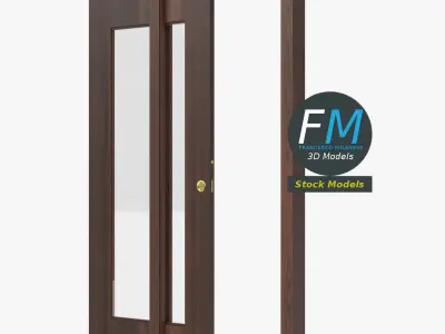 Sliding glass door 1 3D model