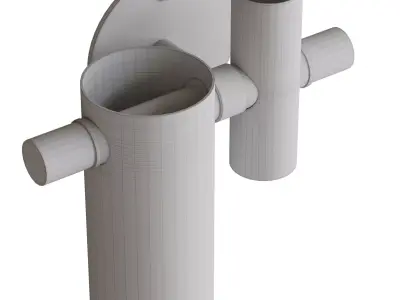 Oluce Dancing Glass Wall Lamp  Low-poly 3D model