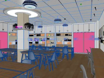 indoor scene 3D model