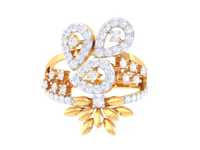  Women Ring MTL 3dm STL OBJ FBX Details 3D print model 96