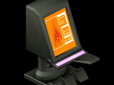 Satellite city object 01 3D model