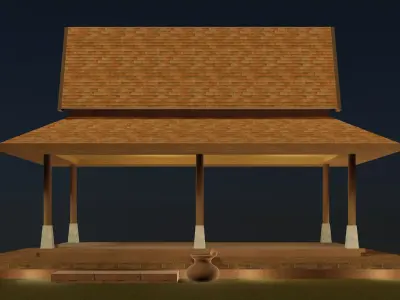 Thai pavilion 25-72 3D model