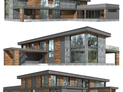 House in the Wright style  3D model