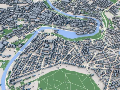 Bern City Switzerland 3D model