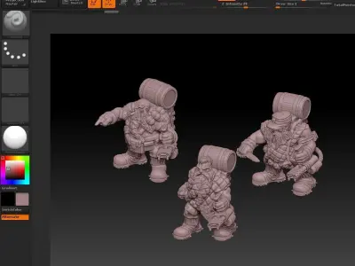 SPACE NANETTI Hand Flamer Squod 3D print model