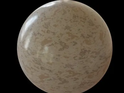 Seamless Procedural Wavy Marble Texture for 3D Materials Texture