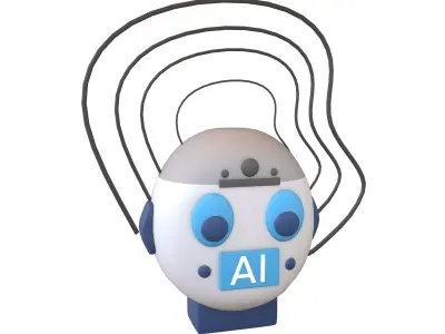 AI Hallucination Icon V1 001 Low-poly 3D model