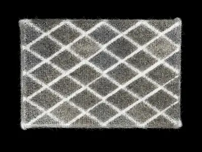 Soft Fluffy Carpet 3D model