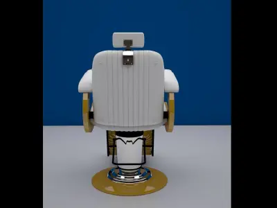 Barber Chair 3D model