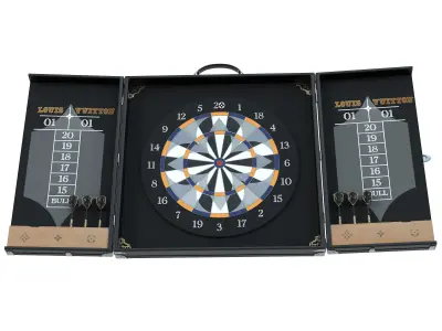 Louis Vuitton LV Dart Trunk Low-poly 3D model