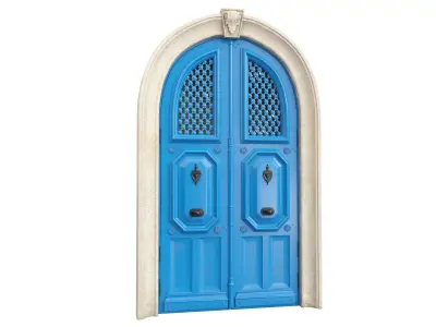 Entrance classic door 81 3D model
