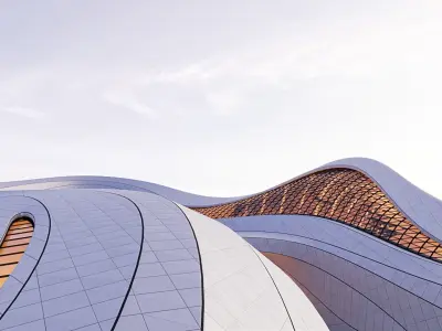 Futuristic building 52 3D model