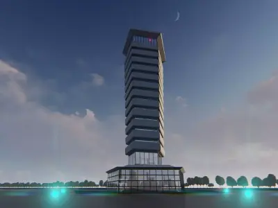 Selendis Airport Exterior Design 3D model