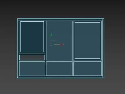 Modern Window AN01 Low-poly 3D model