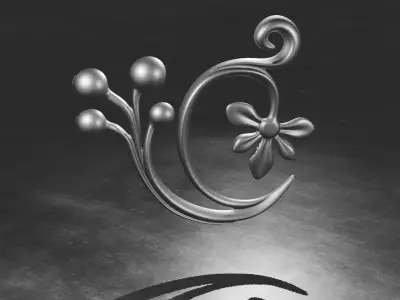 Flower Decor Wood Berries 3D print model