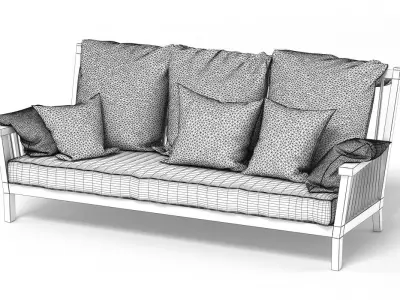Gervasoni Gray Bench 3D model