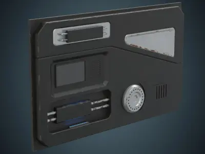 Sci Fi Prop 1B Low-poly 3D model