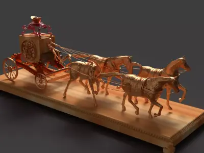 Chinese Ancient Carriage  3D model