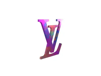 Louis Vuitton Logo v2 008 Free low-poly 3D model