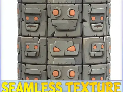 Stylized Wall Seamless Texture Texture 12
