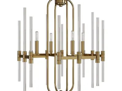 Pillar Chandelier Low-poly 3D model