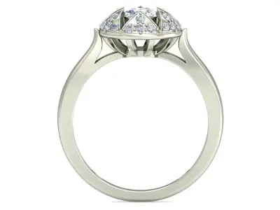 Women Ring  Render 3dm STL OBJ FBX Details 3D print model 71