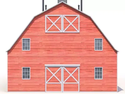Farm Building 46 PBR Low-poly 3D model