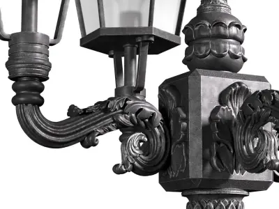 Classical Outdoor Street Lamp Lantern 3D model