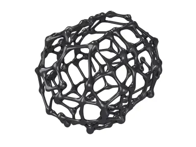 Abstract Shape Nanotubes v1 003 Low-poly 3D model