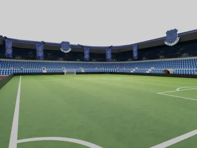 Everton Football Stadium Low-poly 3D model