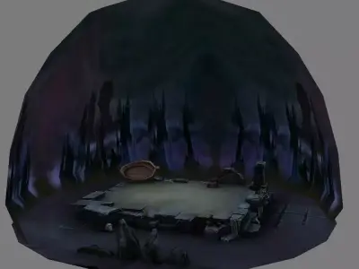 Low model - Snow White Castle 03 3D model