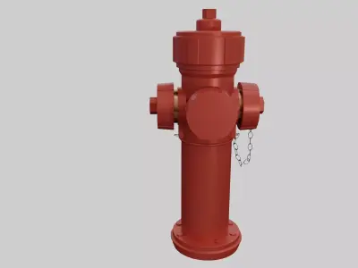Fire Hydrant - Safety and Emergency Equipment Low-poly 3D model