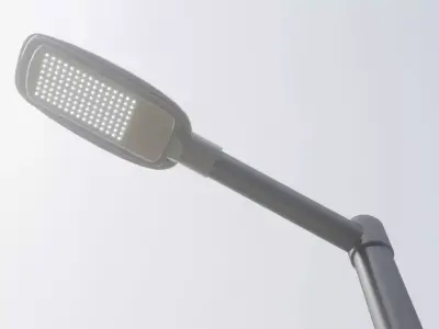 Street Light 12 Pole 3 Version 1 Low-poly 3D model