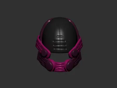 helmet high poly sculpt 3d printable  3D model 134