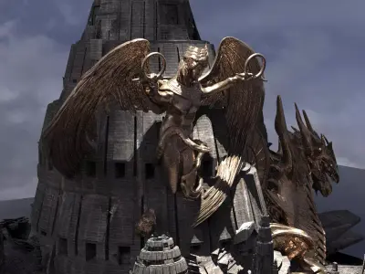 Lilith Arch Temples Bases 3D model