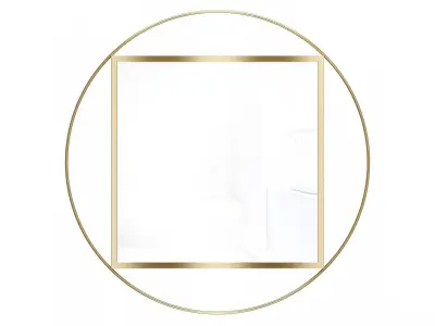Mirror in a metal frame GZ-M1029 3D model