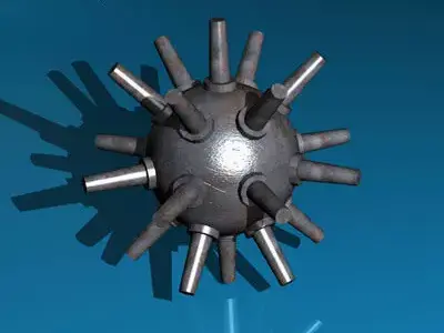 Submarine bomb 3D model