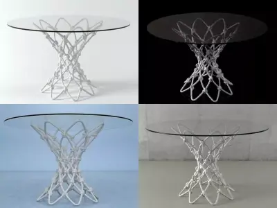 Dragnet Dining Table 3D model