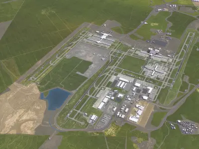 Kuala Lumpur - 3D Airport Model Low-poly 3D model