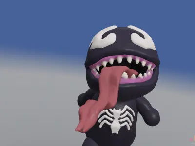Baby Venom   Posable Model   Chibi SD Version 3D model