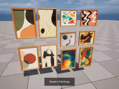 Ultimate 3D Painting Collection 8 Unique Sets 3D Model Pack