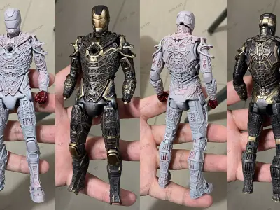  Iron Man mark41         Small scale printable Iron Man 3D print model
