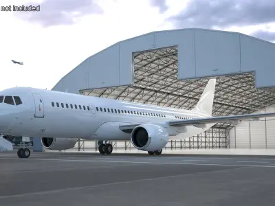  Single Aisle Airliner Rigged 