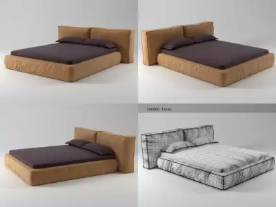 Fluff bed 3D model