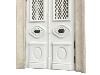 Entrance classic door 82 3D model