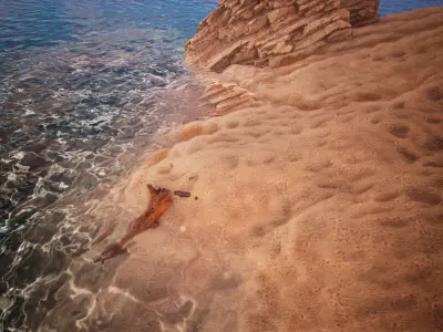 Water and Sand  55 Assets Low-poly 3D model