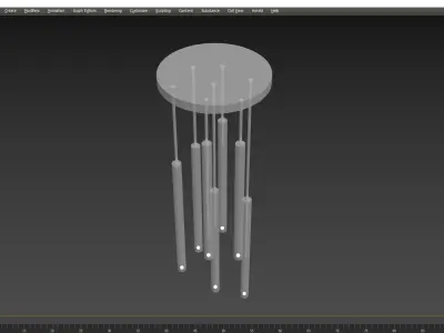 chandelier pendant light 3D model
