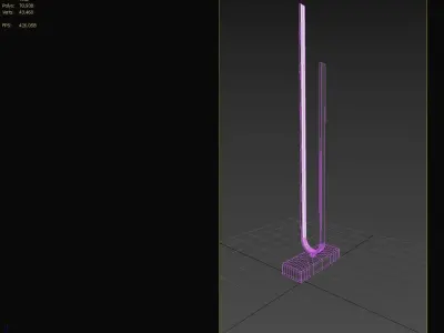 PILSKOTT LED FLOOR LAMP Ikea Low-poly 3D model